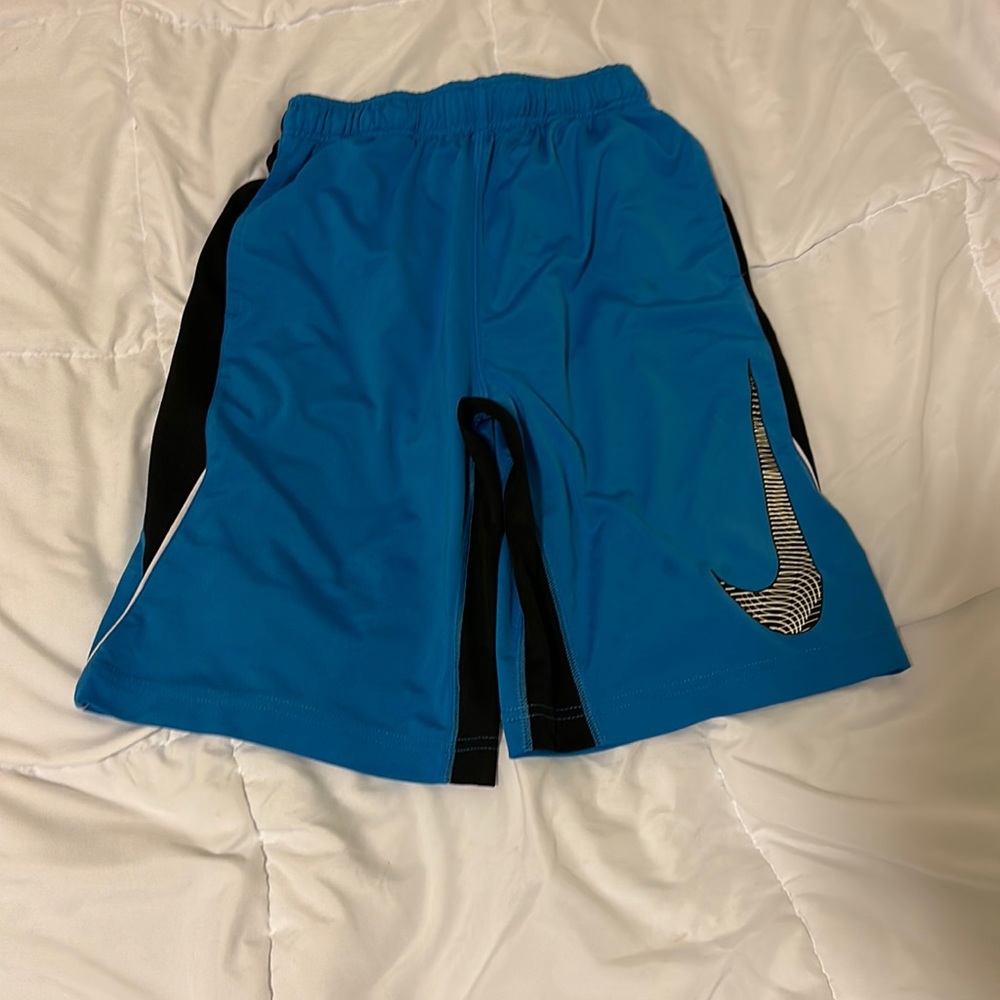 Blue Nike shorts